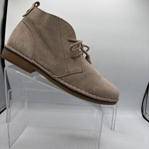 Tommy Bahama Evert Tan Suede Desert Chukka Booties Women Size 9.5 Boho festival